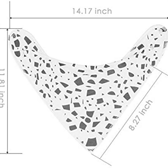 Tasera 100% ORGANIC bandana baby bibs NEW 8pk - Picture 4 of 8